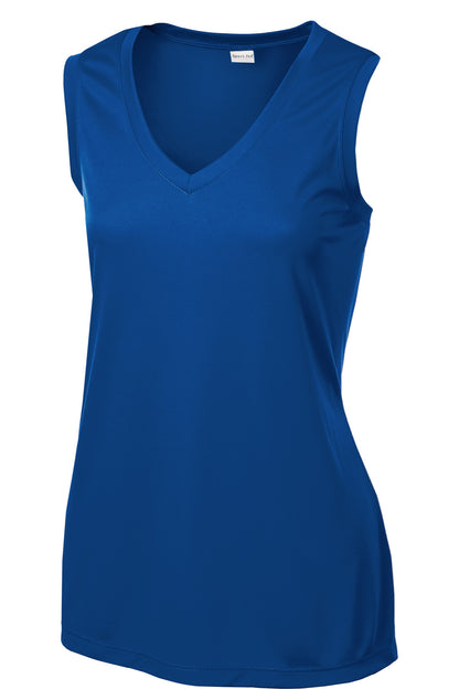 Sport-Tek Women's Sleeveless PosiCharge Competitor V-Neck Tee. LST352