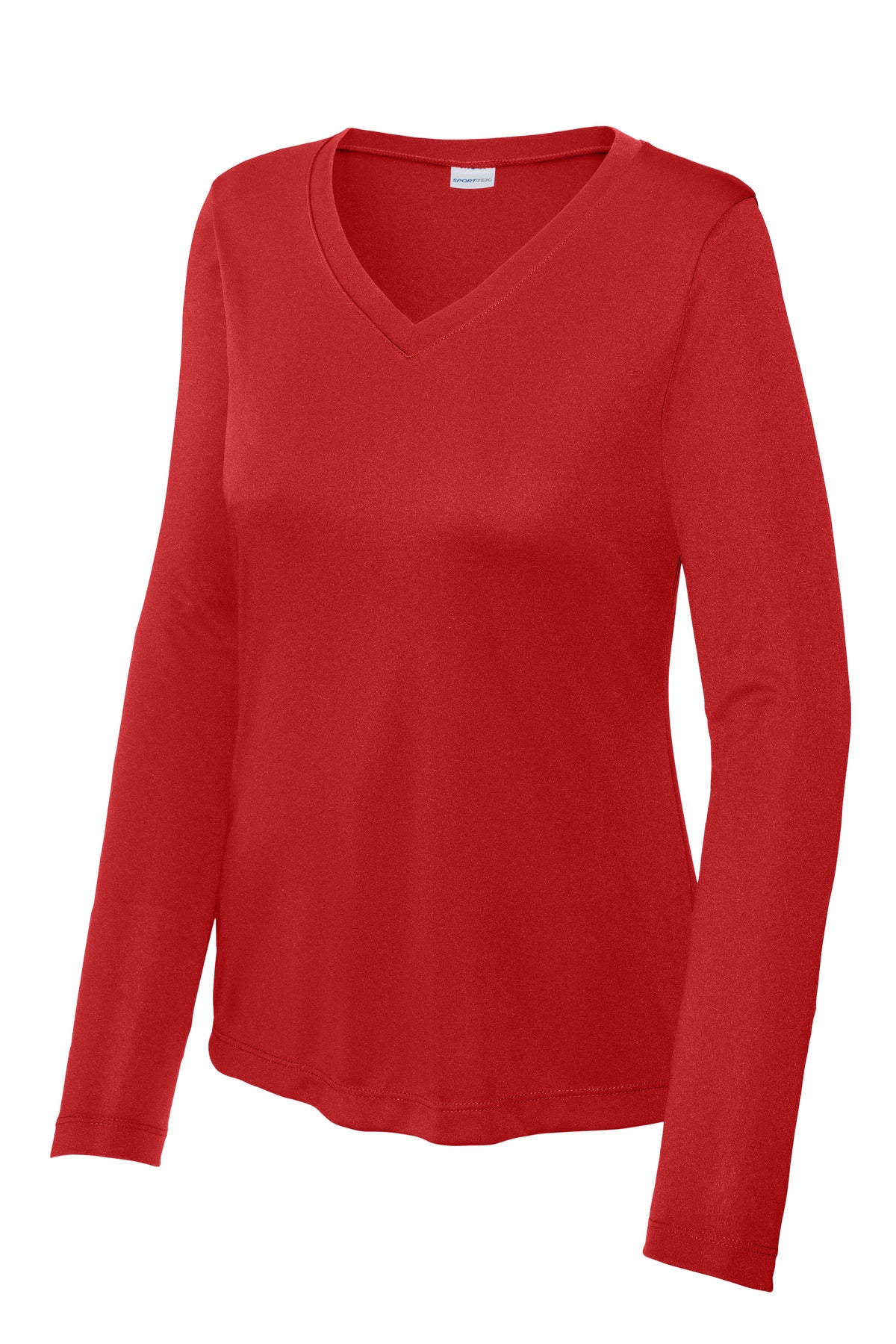 Sport-Tek Women's Long Sleeve PosiCharge Competitor V-Neck Tee. LST353LS
