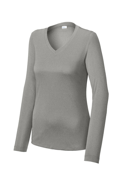 Sport-Tek Women's Long Sleeve PosiCharge Competitor V-Neck Tee. LST353LS