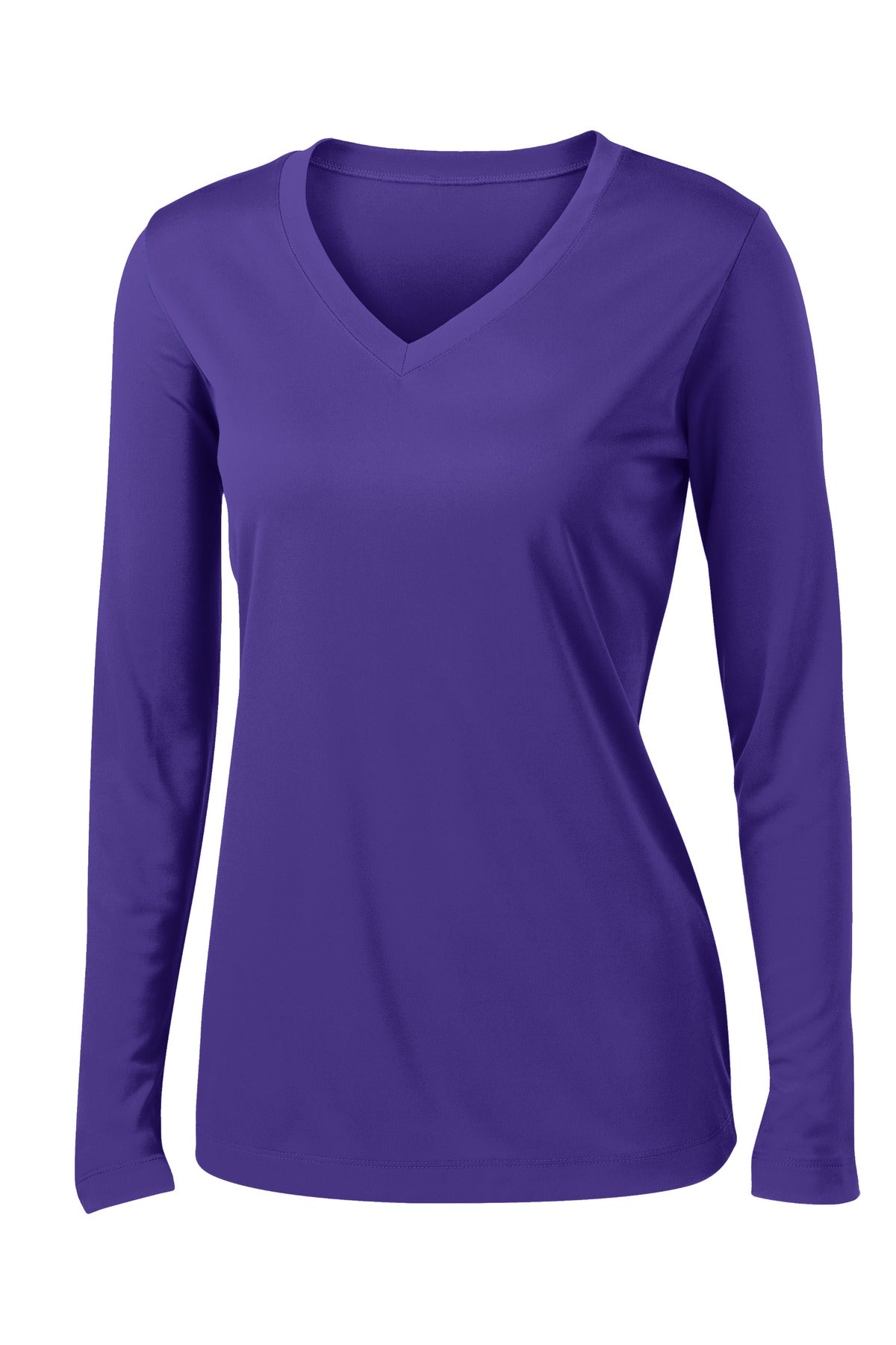Sport-Tek Women's Long Sleeve PosiCharge Competitor V-Neck Tee. LST353LS