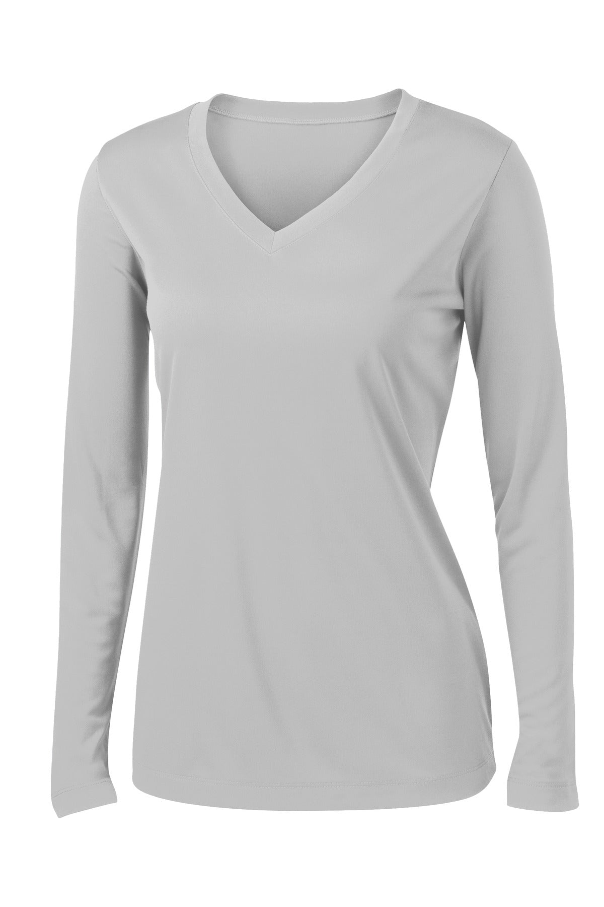 Sport-Tek Women's Long Sleeve PosiCharge Competitor V-Neck Tee. LST353LS
