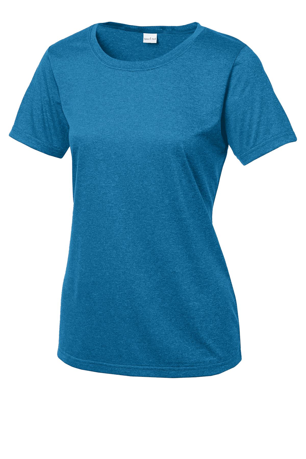 Sport-Tek Women's Heather Contender Scoop Neck Tee. LST360