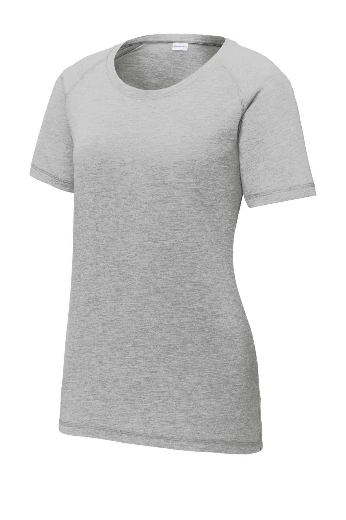 Sport-Tek Women's PosiCharge Tri-Blend Wicking Scoop Neck Raglan Tee. LST400