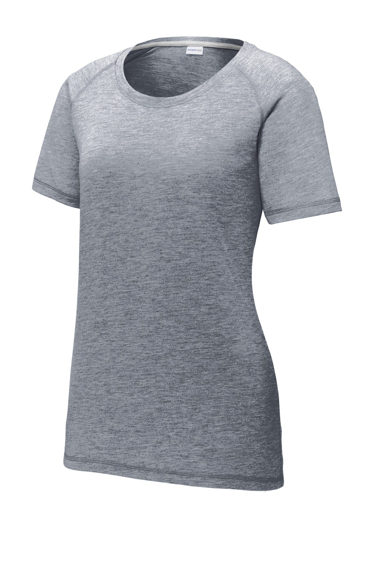 Sport-Tek Women's PosiCharge Tri-Blend Wicking Scoop Neck Raglan Tee. LST400