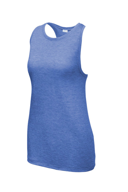 Sport-Tek Women's PosiCharge Tri-Blend Wicking Tank. LST402