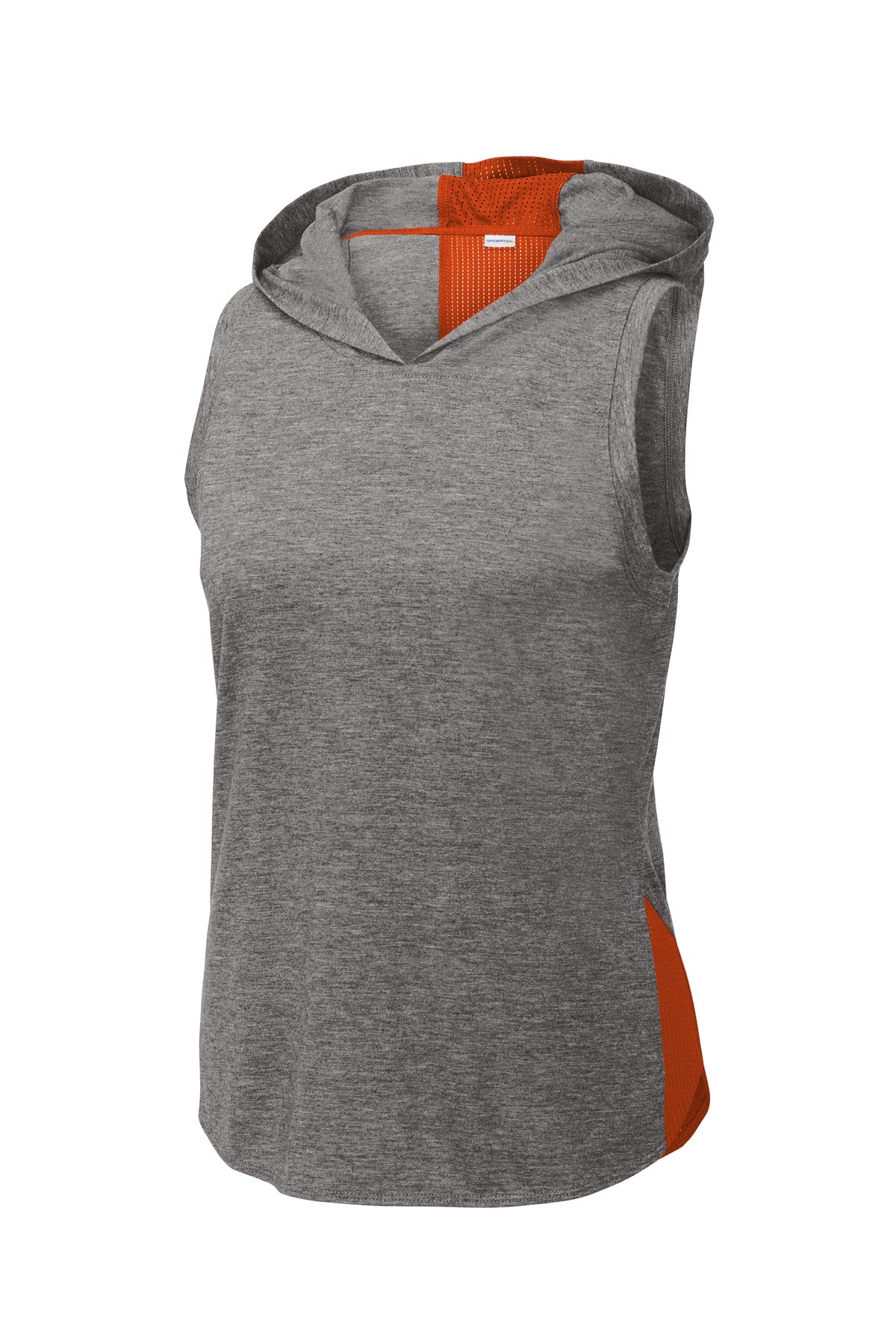 Sport-Tek Women's PosiCharge Tri-Blend Wicking Draft Hoodie Tank. LST410