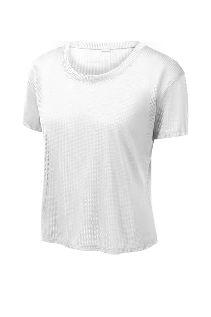 Sport-Tek Women's PosiCharge Draft Crop Tee. LST411