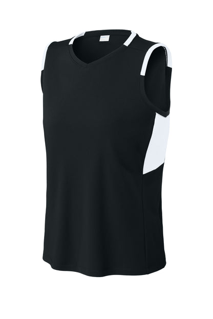 Sport-Tek Women's Club Sleeveless V-Neck LST441