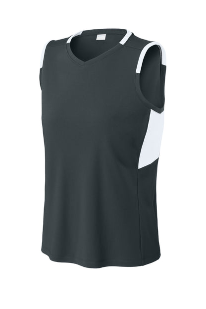 Sport-Tek Women's Club Sleeveless V-Neck LST441