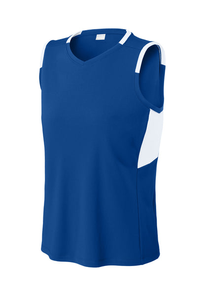 Sport-Tek Women's Club Sleeveless V-Neck LST441