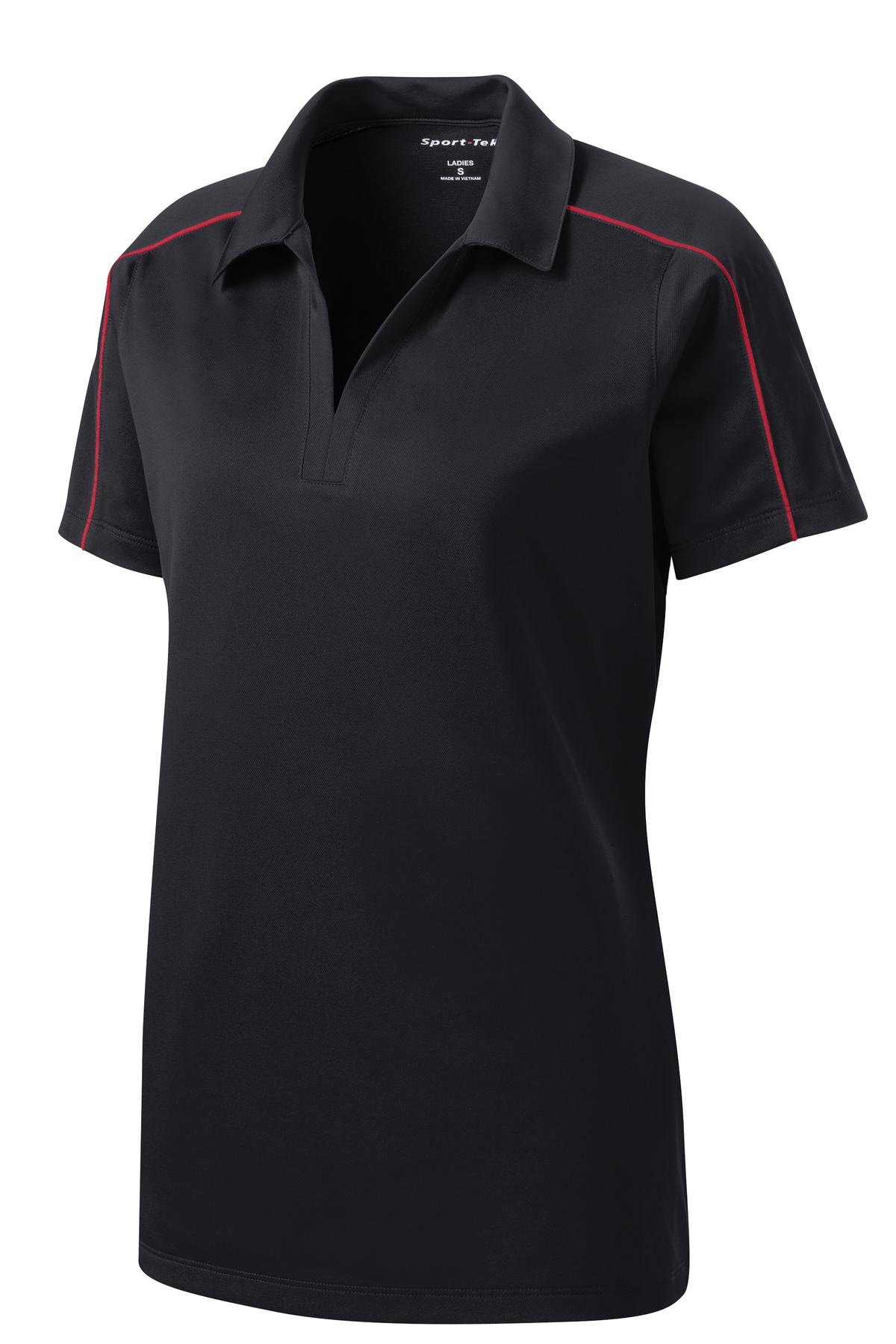 Sport-Tek Women's Micropique Sport-Wick Piped Polo. LST653