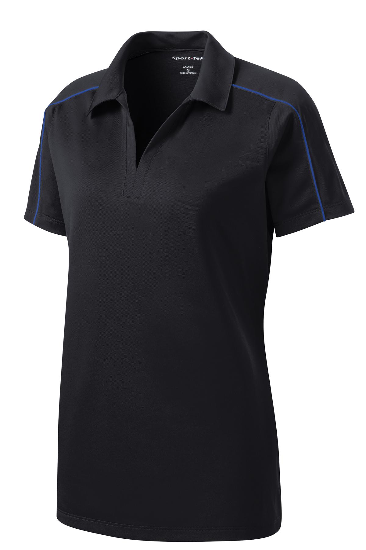 Sport-Tek Women's Micropique Sport-Wick Piped Polo. LST653