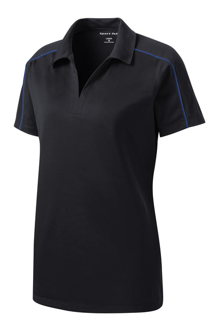 Sport-Tek Women's Micropique Sport-Wick Piped Polo. LST653