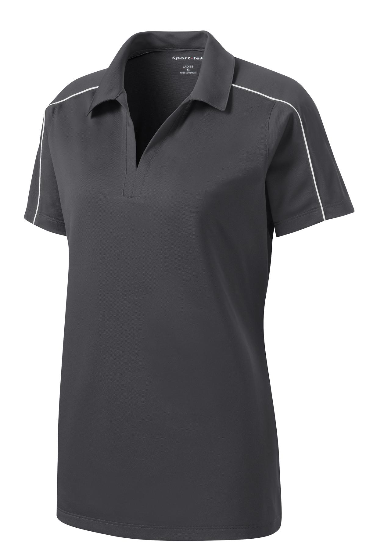 Sport-Tek Women's Micropique Sport-Wick Piped Polo. LST653