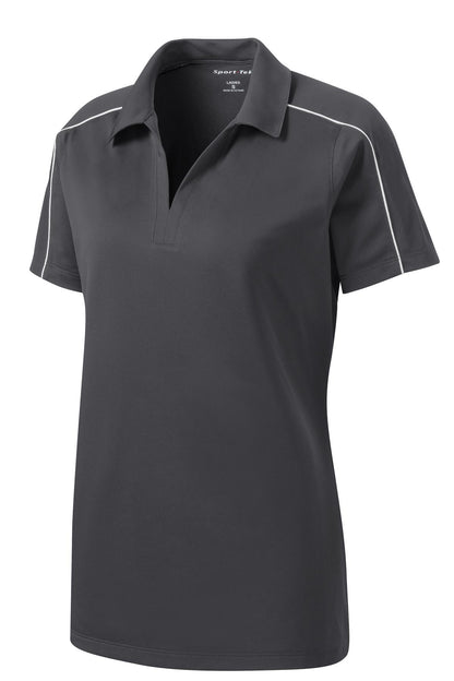 Sport-Tek Women's Micropique Sport-Wick Piped Polo. LST653