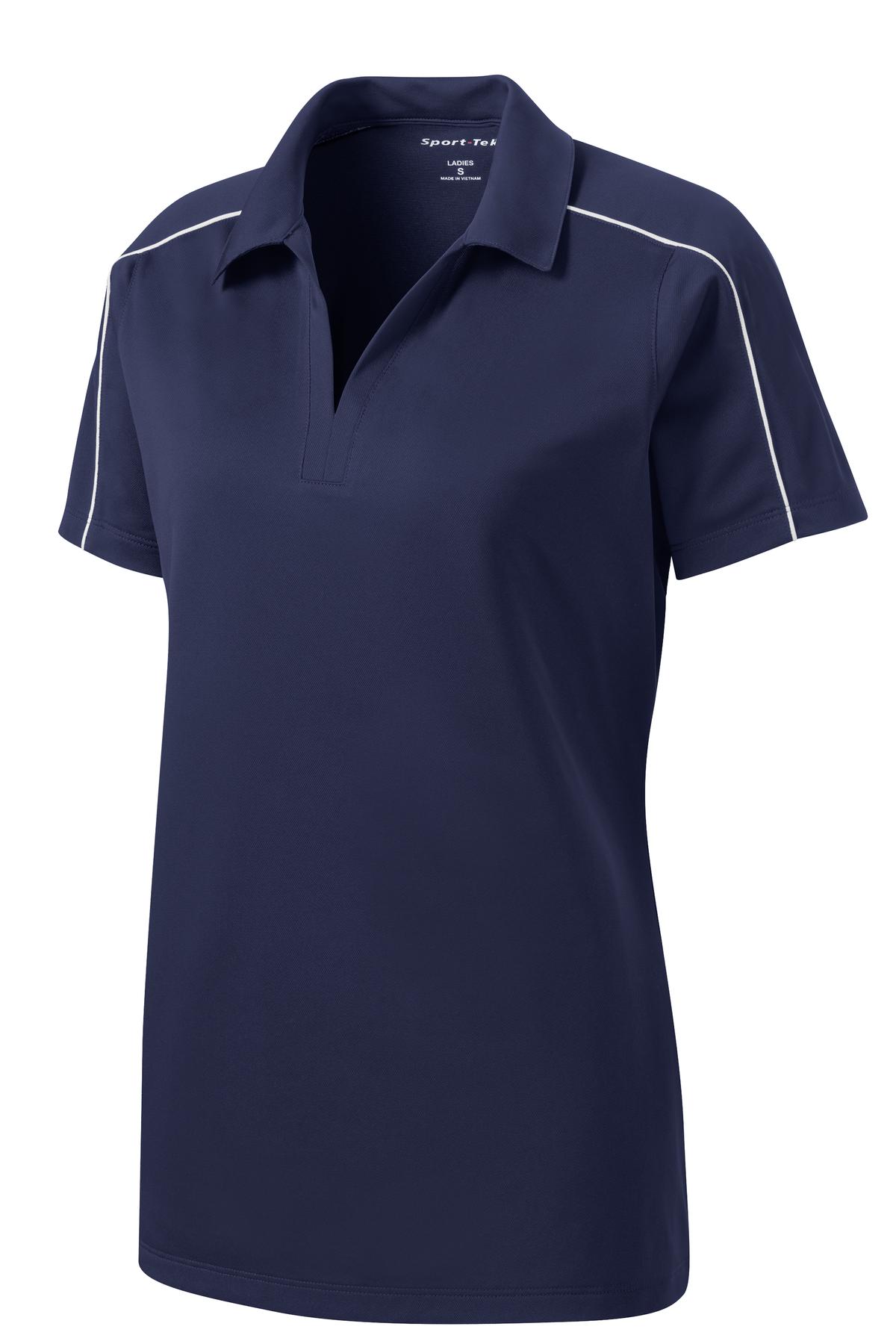 Sport-Tek Women's Micropique Sport-Wick Piped Polo. LST653