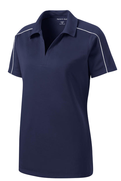 Sport-Tek Women's Micropique Sport-Wick Piped Polo. LST653