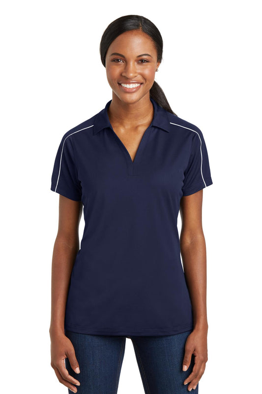 Sport-Tek Women's Micropique Sport-Wick Piped Polo. LST653