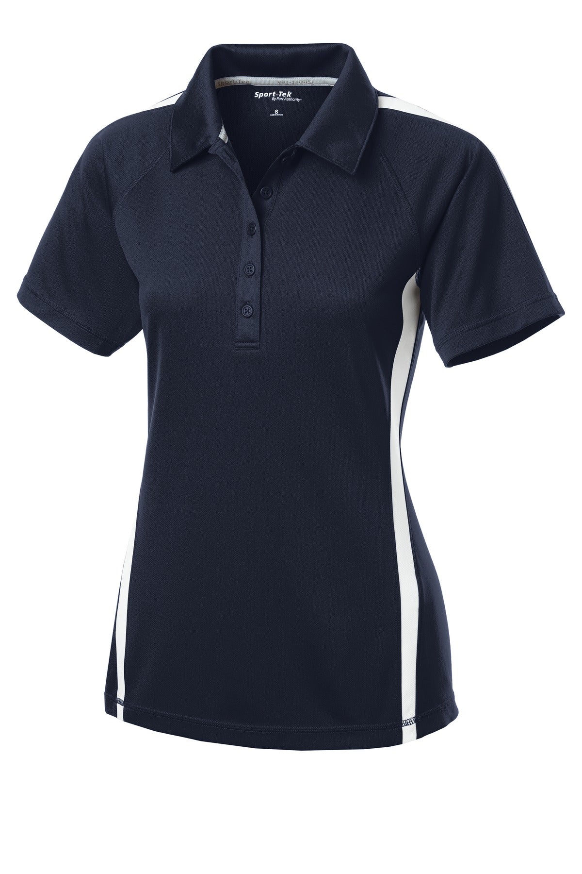 Sport-Tek Women's PosiCharge Micro-Mesh Colorblock Polo. LST685