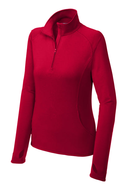 Sport-Tek Women's Sport-Wick Stretch 1/4-Zip Pullover. LST850