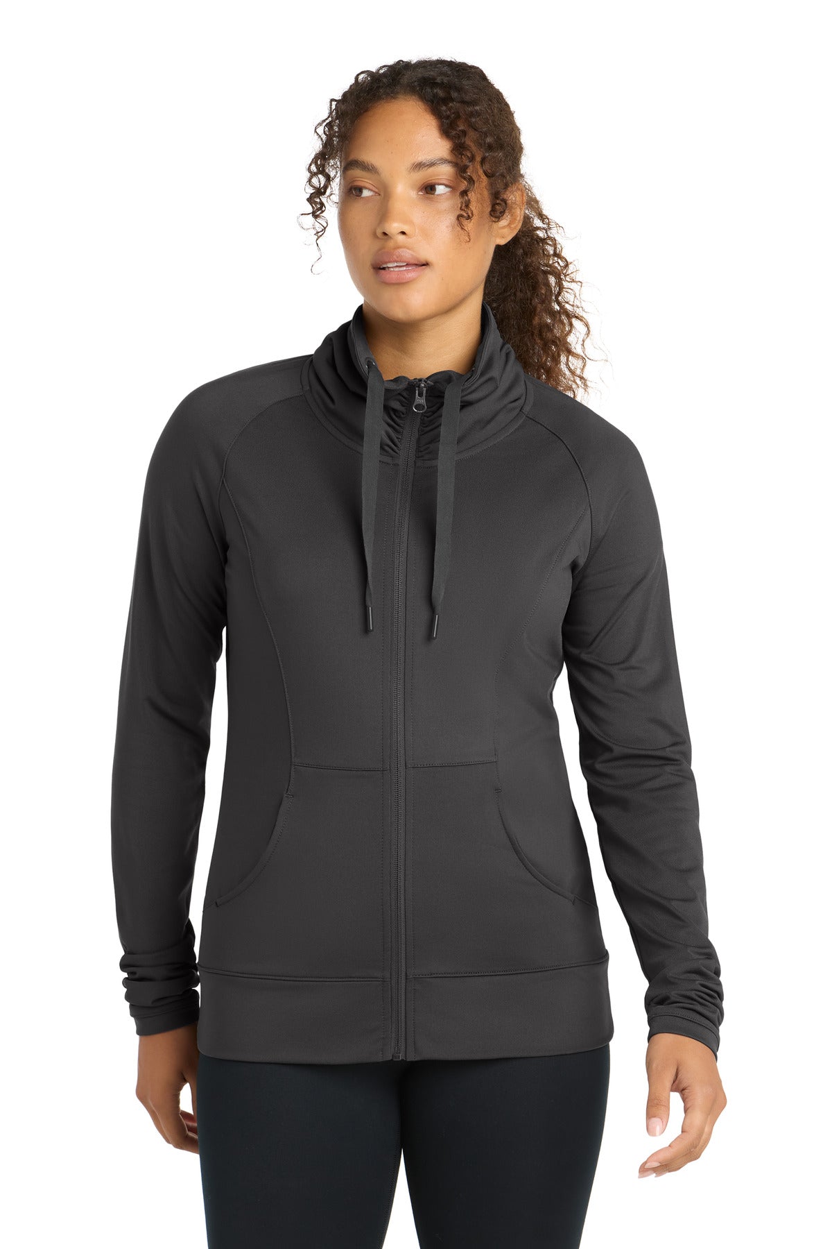 Sport-Tek Women's Sport-Wick Stretch Full-Zip Jacket. LST852