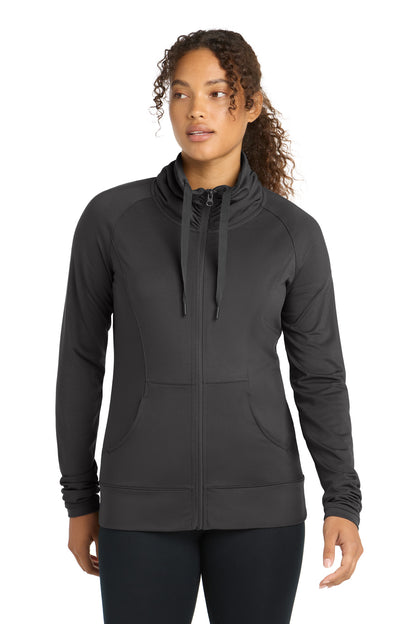 Sport-Tek Women's Sport-Wick Stretch Full-Zip Jacket. LST852