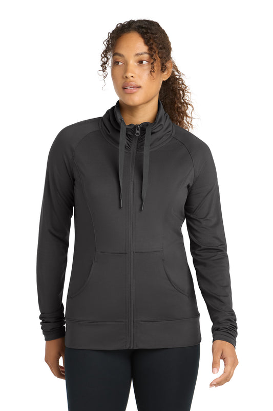 Sport-Tek Women's Sport-Wick Stretch Full-Zip Jacket. LST852