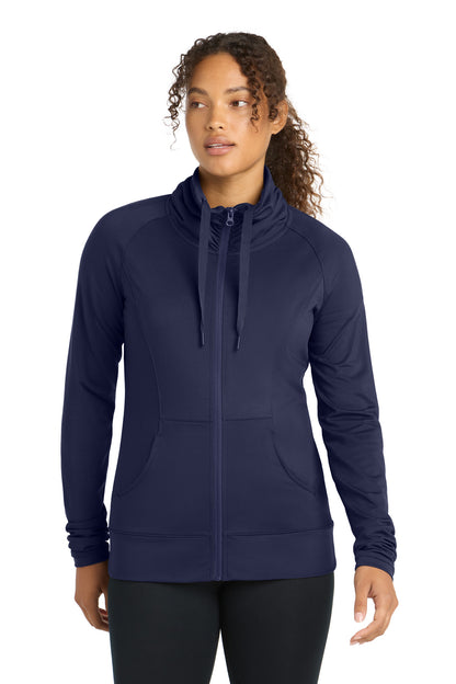 Sport-Tek Women's Sport-Wick Stretch Full-Zip Jacket. LST852