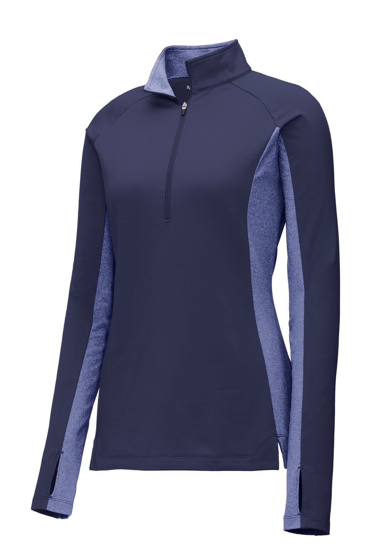 Sport-Tek Women's Sport-Wick Stretch Contrast 1/4-Zip Pullover. LST854