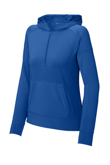 Sport-Tek Women's Sport-Wick Stretch 1/2-Zip Hoodie LST856