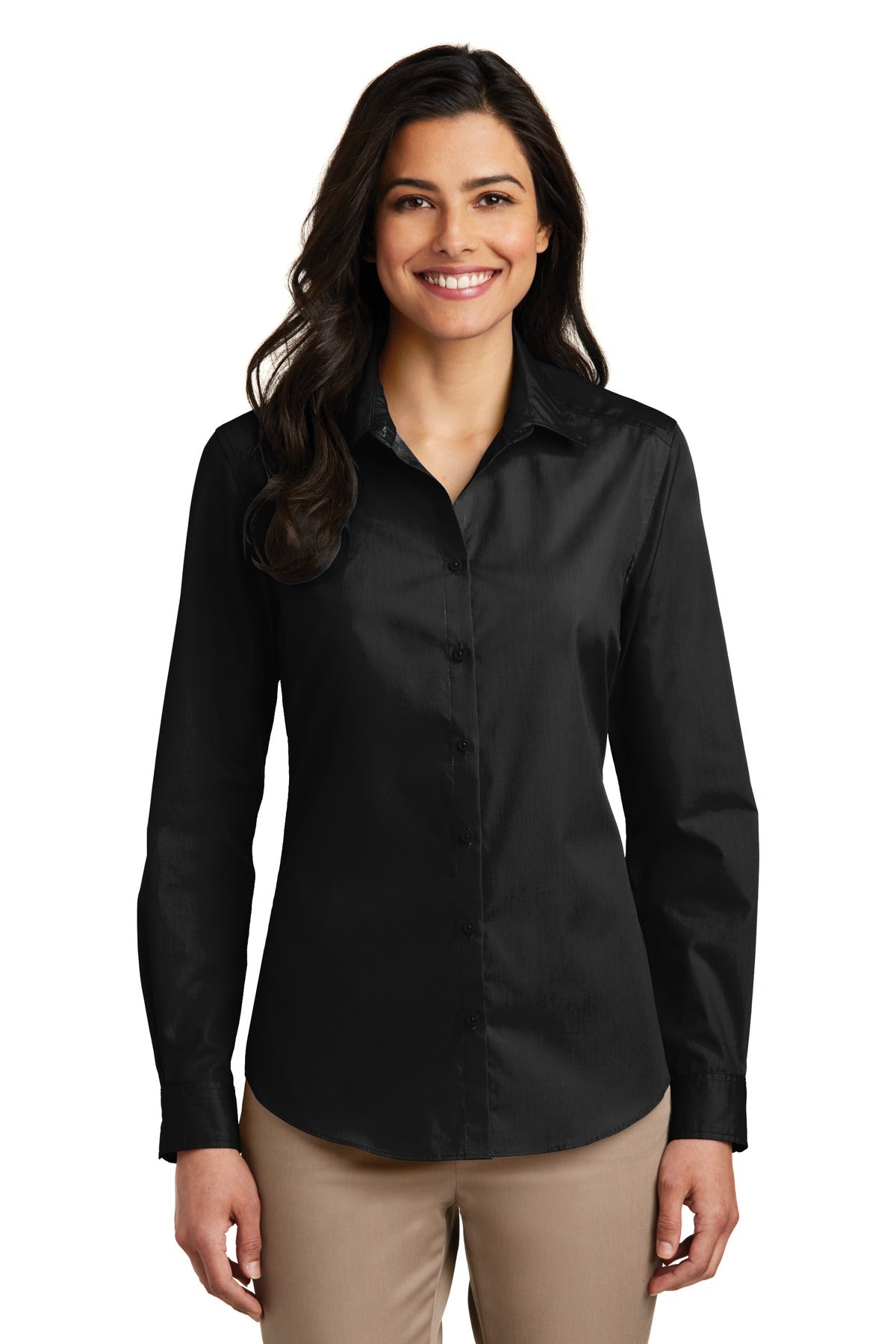 SanMar LW100_deepblack_model_front_072017.jpg