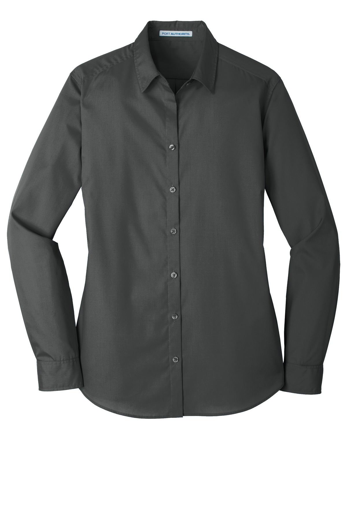 Port Authority Women's Long Sleeve Carefree Poplin Shirt. LW100
