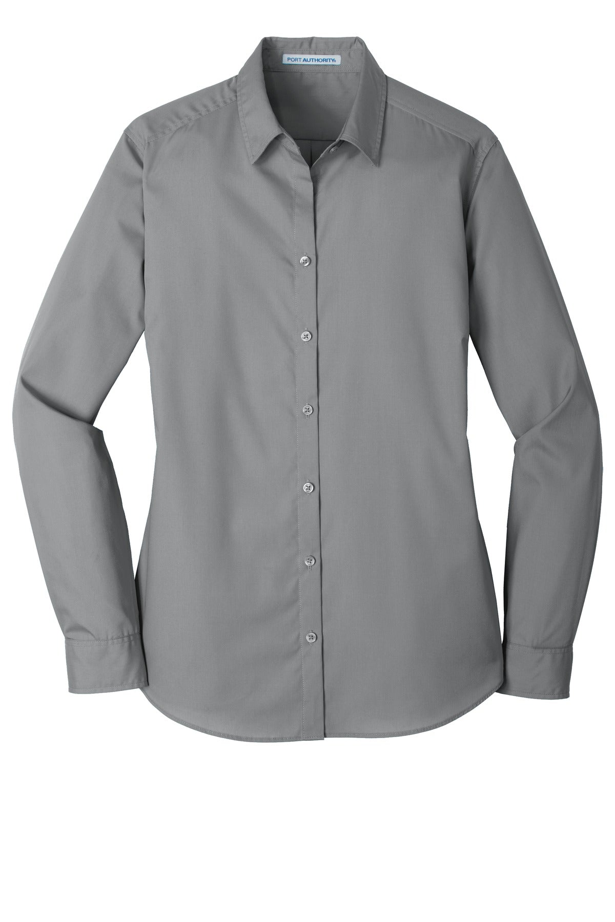 Port Authority Women's Long Sleeve Carefree Poplin Shirt. LW100