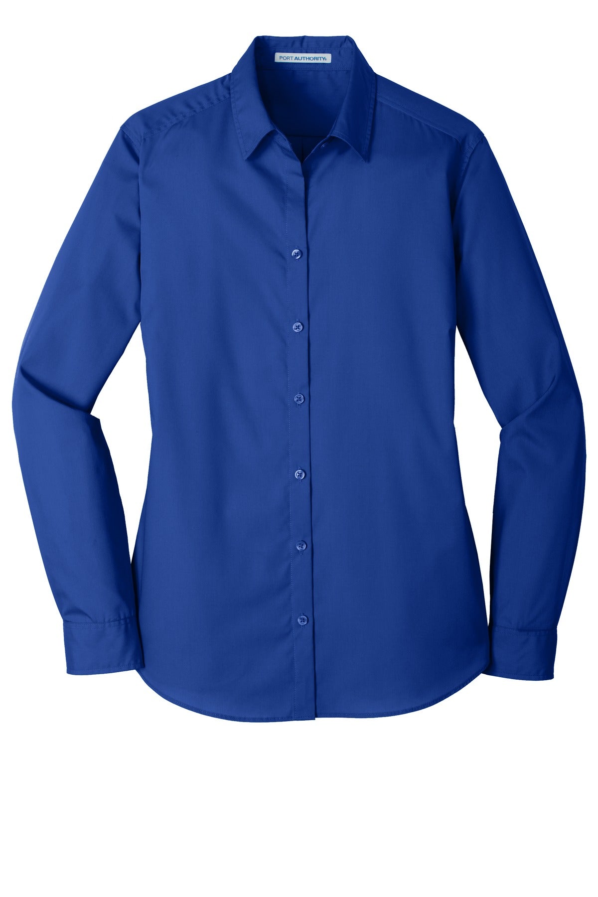 Port Authority Women's Long Sleeve Carefree Poplin Shirt. LW100