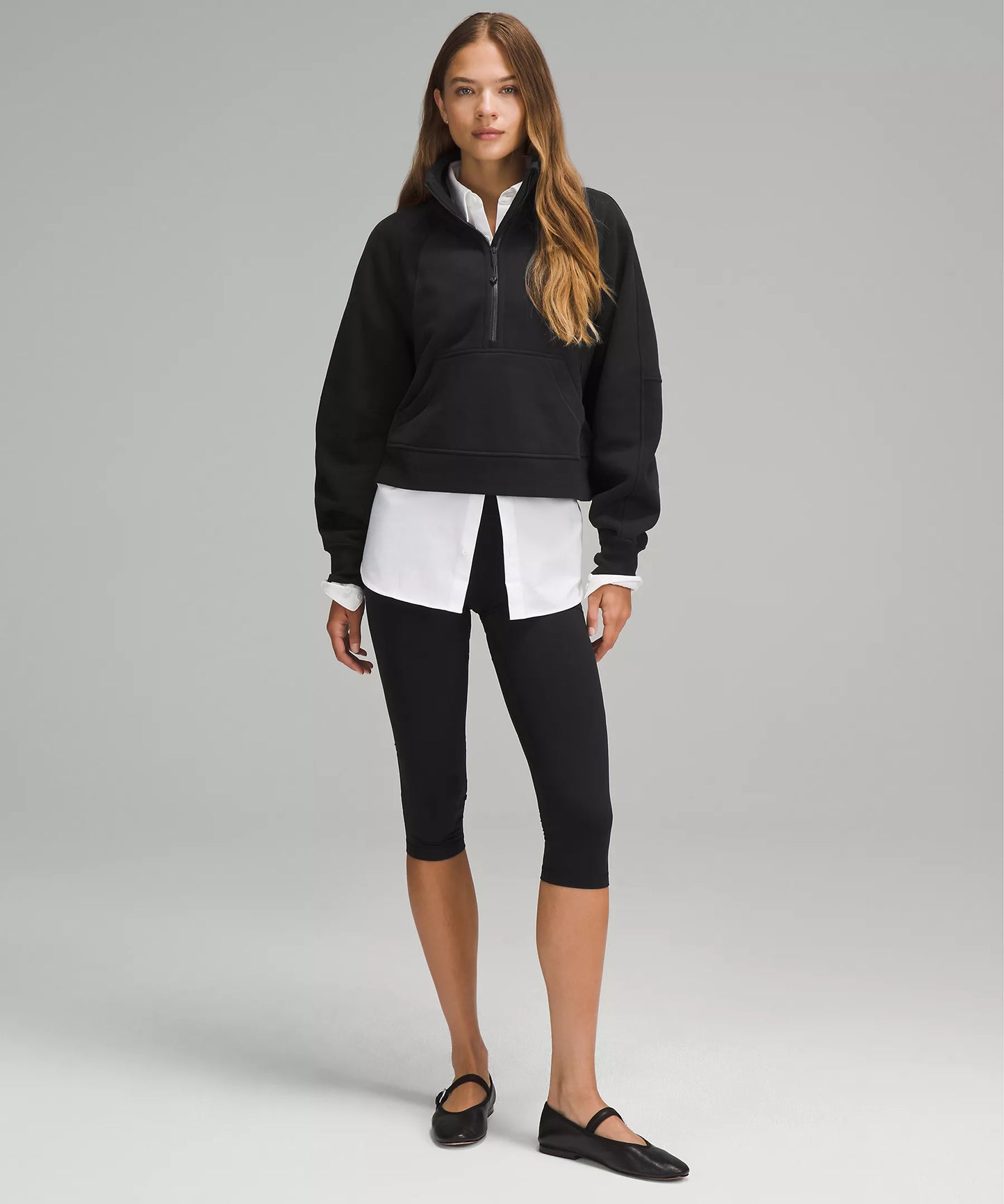 LuLulemon Scuba Oversized Funnel-Neck Half Zip