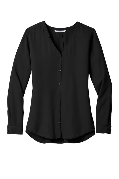 Port Authority Women's Long Sleeve Button-Front Blouse. LW700