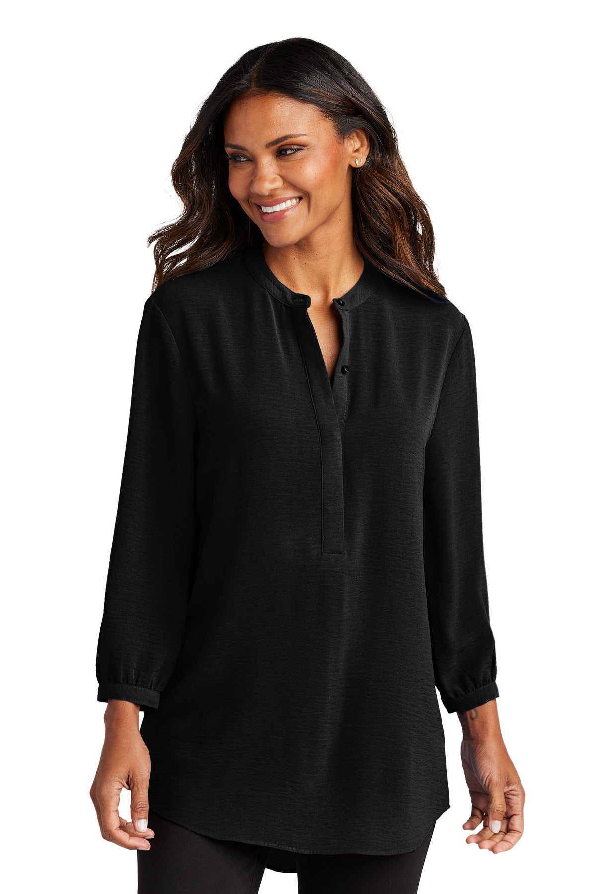SanMar LW713_DEEPBLACK_Model_Front.jpg