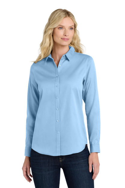 Port Authority Women's Long Sleeve SuperPro React Twill Shirt. LW808