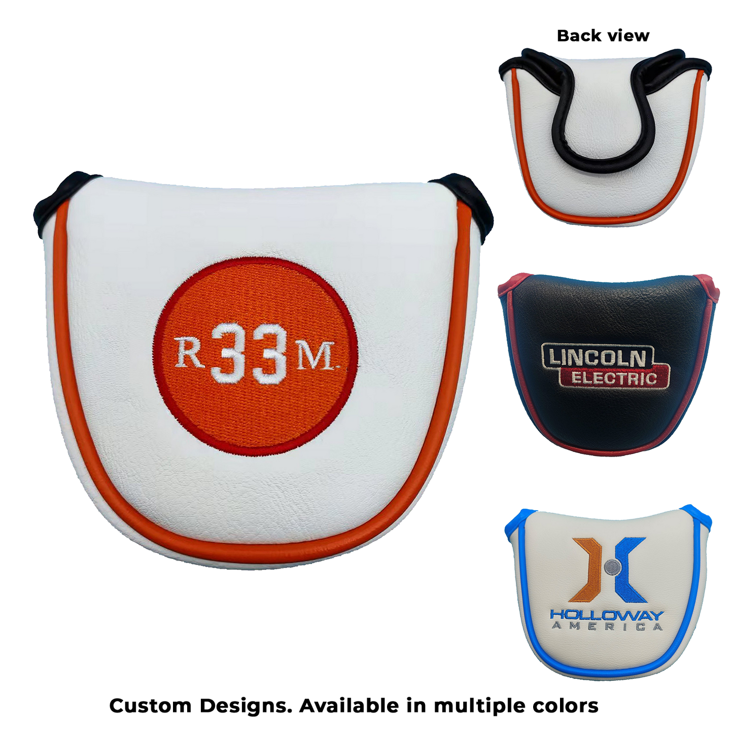 Black Magnetic Closure Mallet Putter Cover