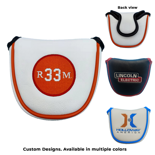 Black Magnetic Closure Mallet Putter Cover