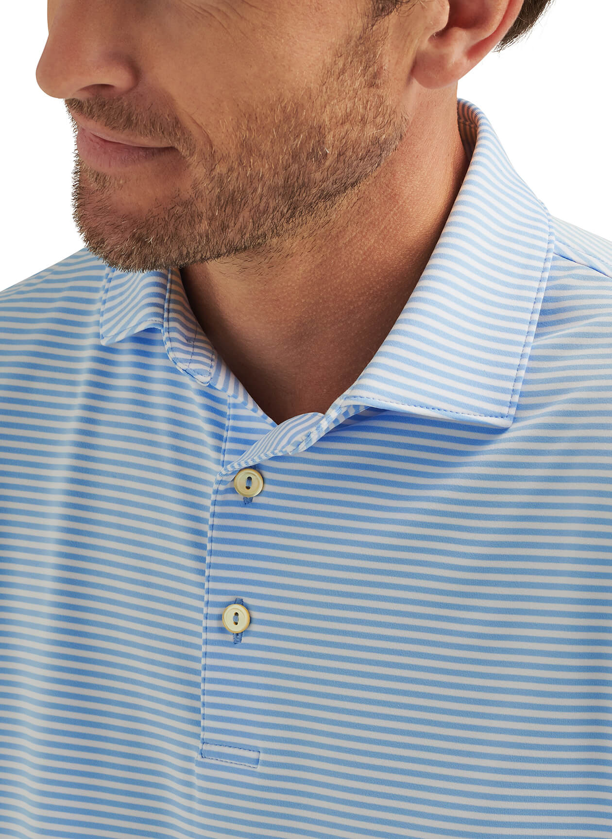 Peter Millar Men's Hales Performance Polo - Cottage Blue - XXL