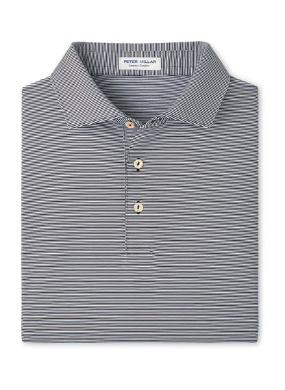 Peter Millar Men's Jubilee Striped Polo - Black - SM