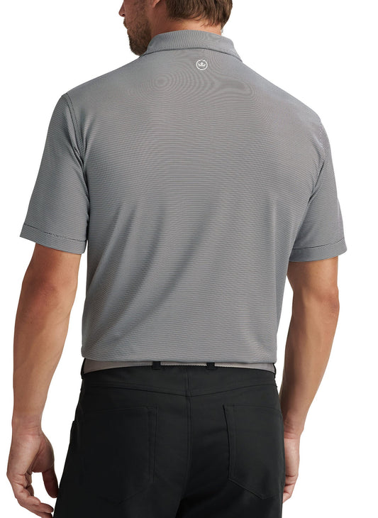Peter Millar Men's Jubilee Striped Polo - Black - LG