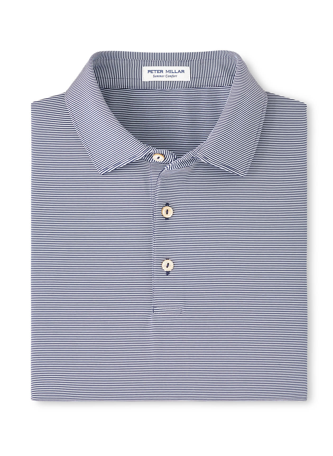 Peter Millar Men's Jubilee Striped Polo - Black - 3XL