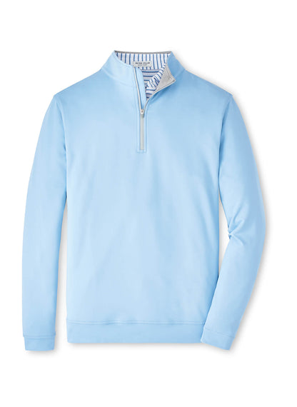 Peter Millar Men's Perth Performance Quarter-Zip - Cottage Blue - SM