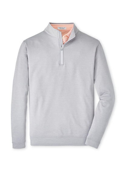 Peter Millar Men's Perth Performance Melange Quarter-Zip - Navy - 3XL
