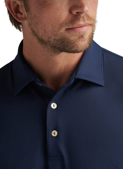 Peter Millar Men's Solid Stretch Polo - Navy - XXL