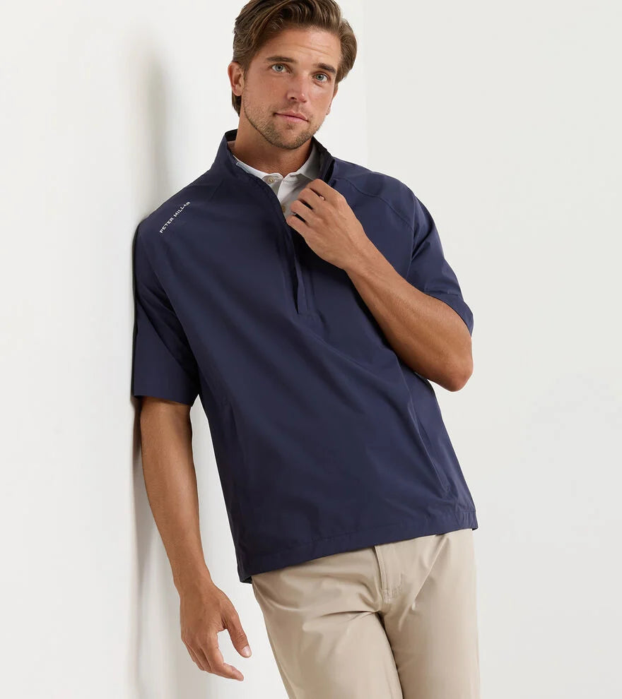 Peter Millar Men's Shield Short-Sleeve Rain Shell