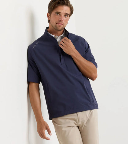 Peter Millar Men's Shield Short-Sleeve Rain Shell