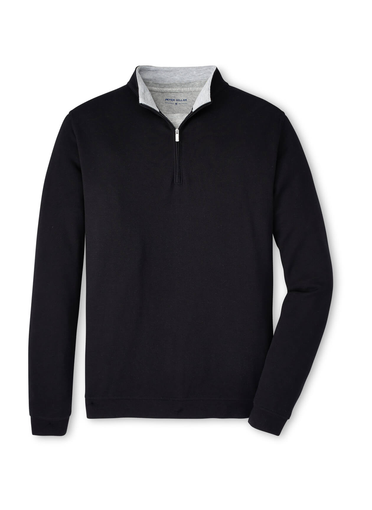 Peter Millar Men's Crown Comfort Quarter-Zip - Black - SM